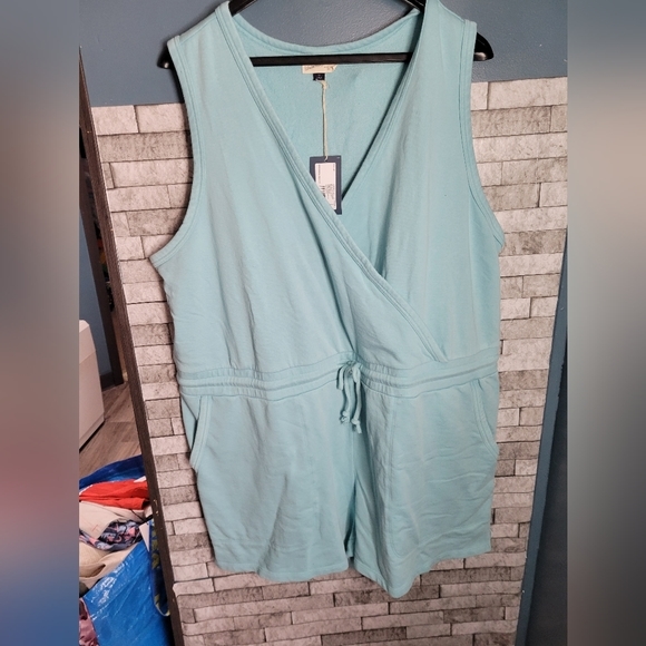 Universal Thread NWT plus‎ Size blue shorts romper - Picture 1 of 5